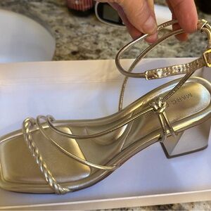Marc Fisher Gold Women's Sandals